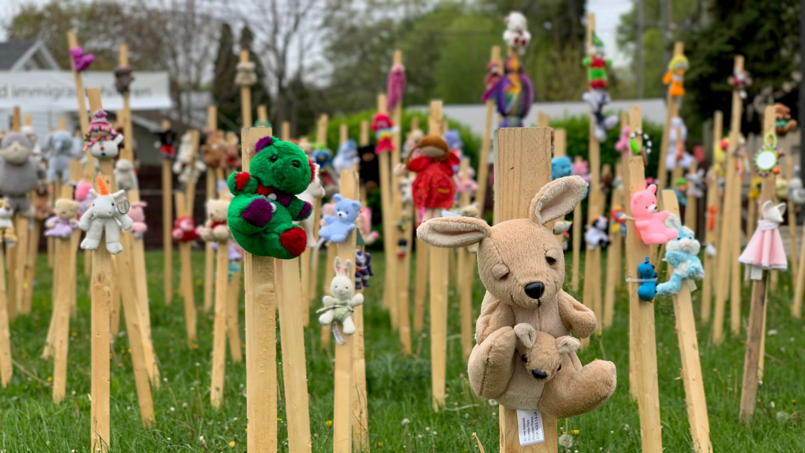 1,000 toys put up in Ferndale to highlight family separation