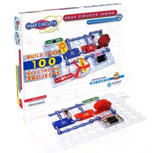 Snap Circuits Jr. SC-100 Electronics Exploration Kit | Over 100 STEM Projects | 4-Color Project Manual | 30 Snap Modules | Unlimited Fun